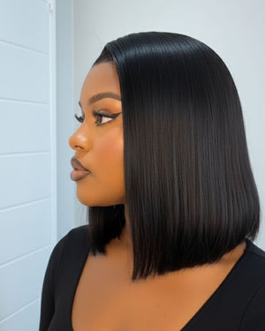 Peruvian LUX 13x4 Lace Frontal Wig Straight Bob