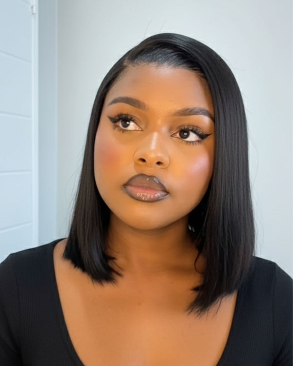 Peruvian LUX 13x4 Lace Frontal Wig Straight Bob