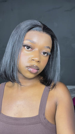 Brazilian Lace Frontal Wig Blunt Bey Bob 8 Inch