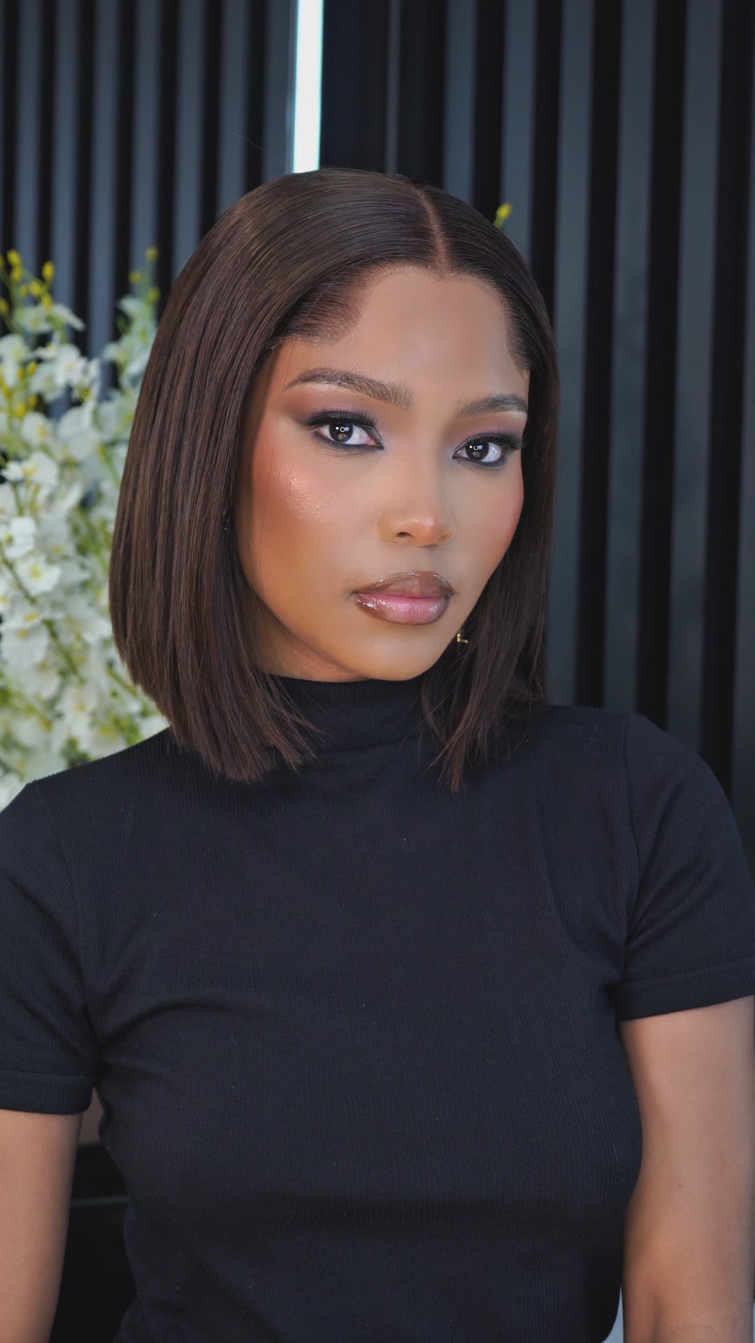 LAGOS Hairline Peruvian 5x5 Wig Straight Col 4 8 Inch