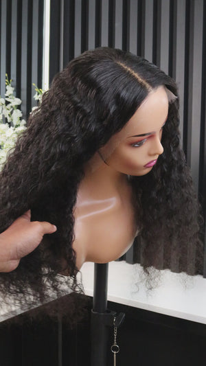Peruvian HD Lace Front Wig Water Wave 18"