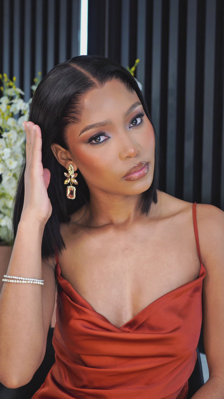 LAGOS Hairline HD Peruvian Lace Frontal Wig Straight Nat 10 Inch