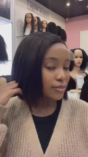 Vietnamese Double Drawn 5x5 Bob Lace Wig