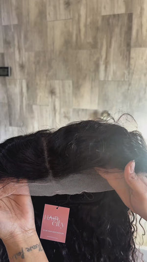 Drawstring  Brazilian Pre Cut 13x4 Lace Wig Water Wave
