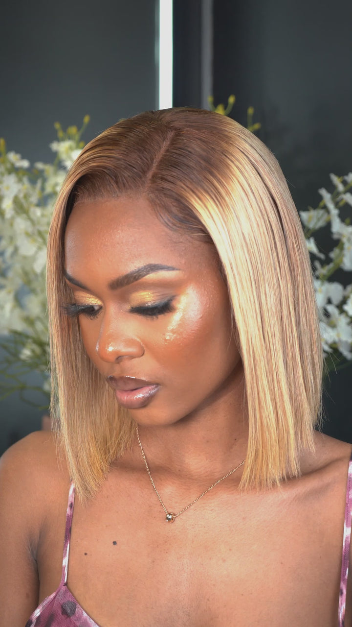 Peruvian Kimmie Lace Frontal Wig  T311 - 10 Inch