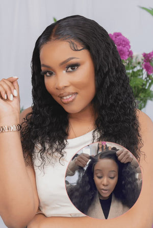 Peruvian  9x6 Pre Bleached Water Wave Lace Wig