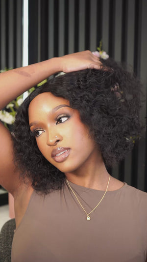 Brazilian Middle Part Wig - Water Wave - 8"