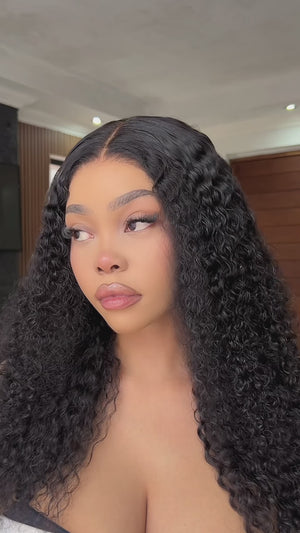 Peruvian 9x6 Pre Bleached Curly Lace Wig