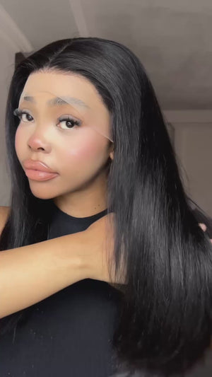 Double Drawn Peruvian Lace Front wig - Kimmie - 18"