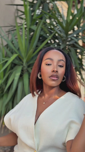 Pre Cut Vietnamese 5x5 Lace Wig Straight Cardi Bob 10 Inch col 1B4