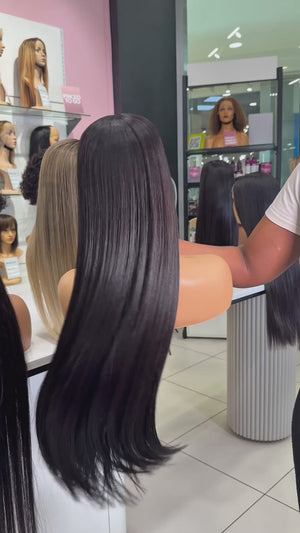 Vietnamese 4x4 SDD Lace Wig Straight Col 1B 26 Inch