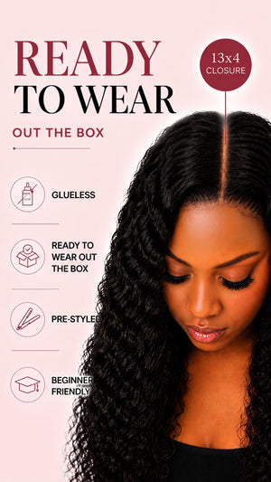 Peruvian Lace Front Wig Jerry Curl Streaked 427