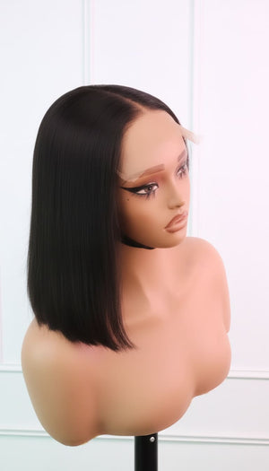 Peruvian HD 5x5 Wig Straight 8 Inch