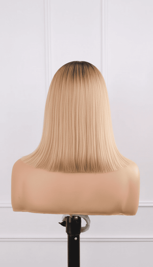 Peruvian 13x4 Blunt Cut Lace Frontal Wig  T311 10 Inch