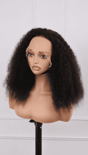 Peruvian 13x4 Lace Front Wig R Curl Nat 16 Inch