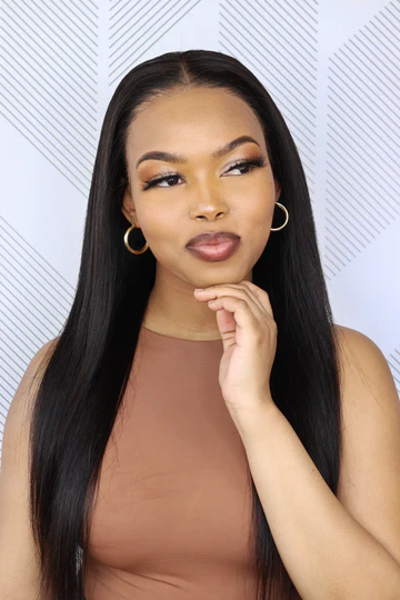 Brazilian Lace Front Wig Straight 16" and 4x4 Water Wave Wig 8"