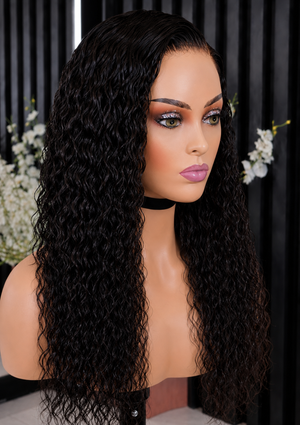 Drawstring Pre-Cut Brazilian 13x4 Lace Wig Water Wave