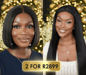 Brazilian 4x4 Lace Wig Straight 16 Inch and Brazilian 4x4 Lace Wig 8 Inch