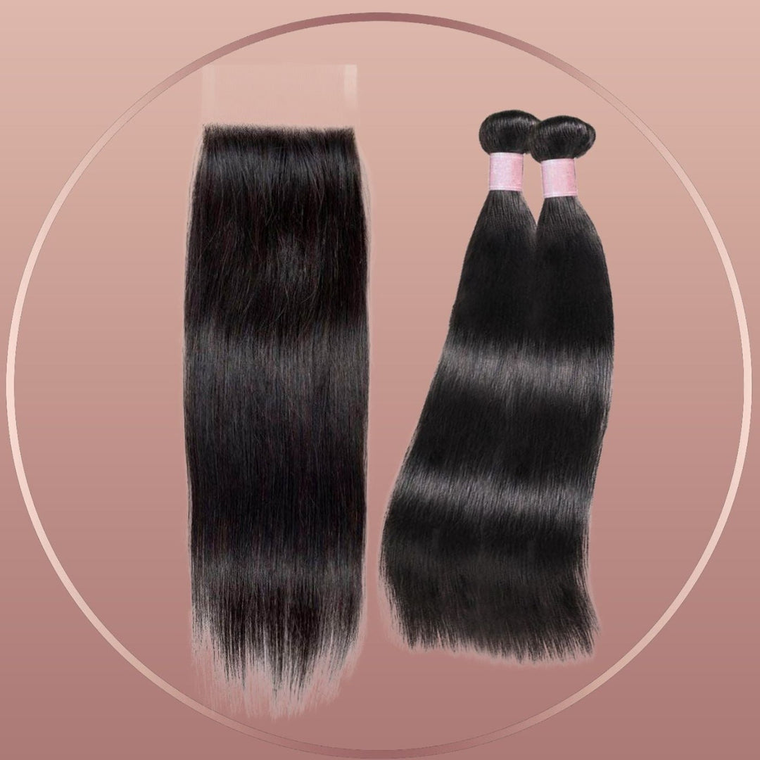 Brazilian 4x4 Closure and Bundle Combo - Straight