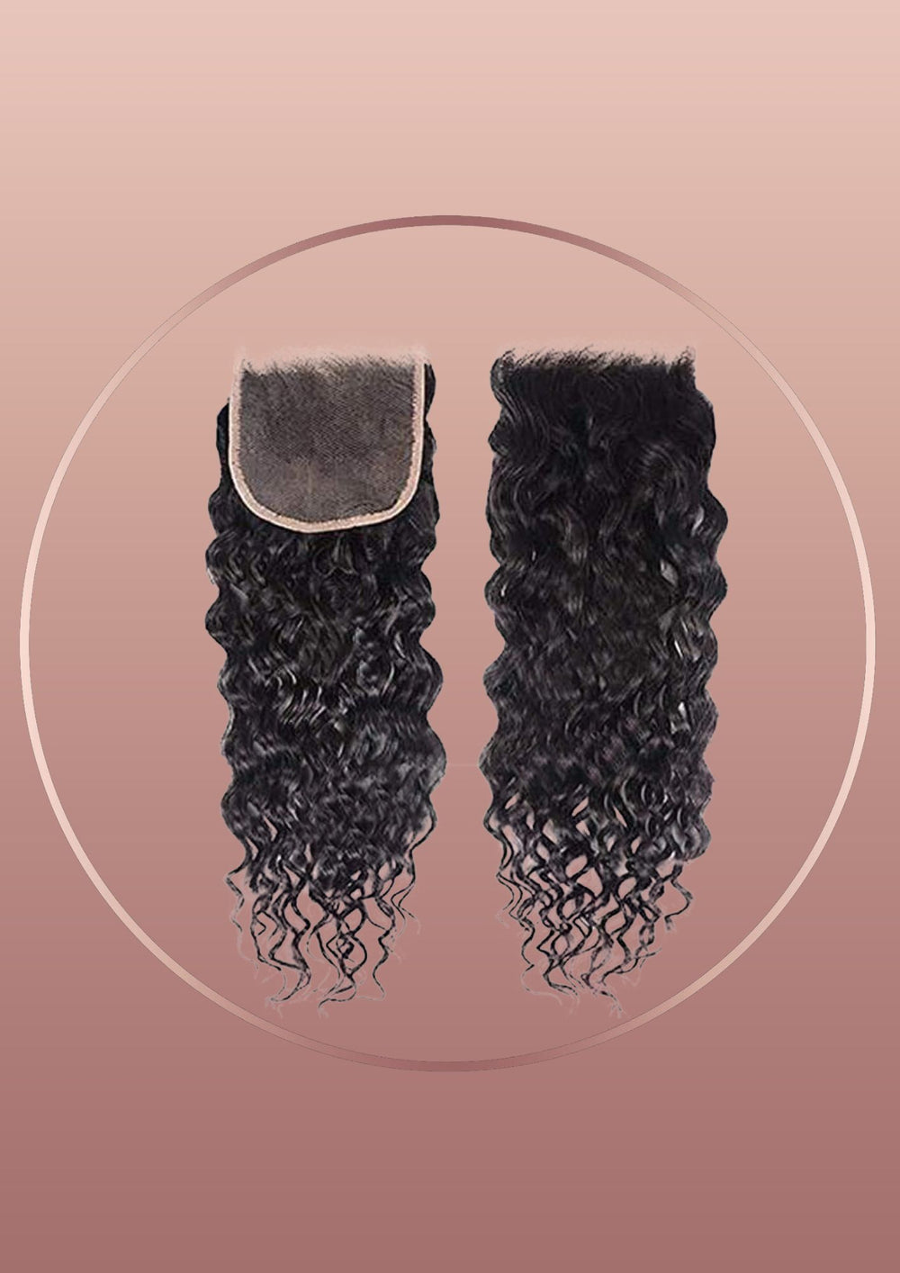 BRAZILIAN 10A 4x4 Closure - Water Wave"