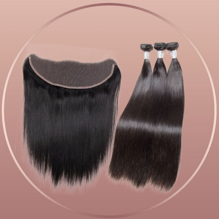 Brazilian 13x4 Frontal and Bundle Combo - Straight