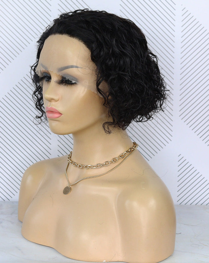 Beginner Brazilian Lace Front Wig 13x1 Water Wave - 10" 0746