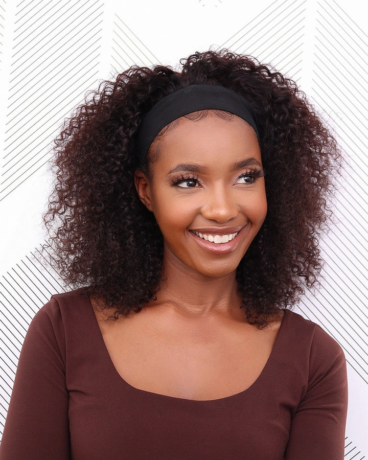 Brazilian Headband Wig - Kinky Curl - 12"