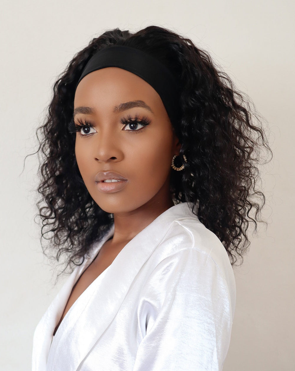 Brazilian Water Wave Headband Wig - 14"