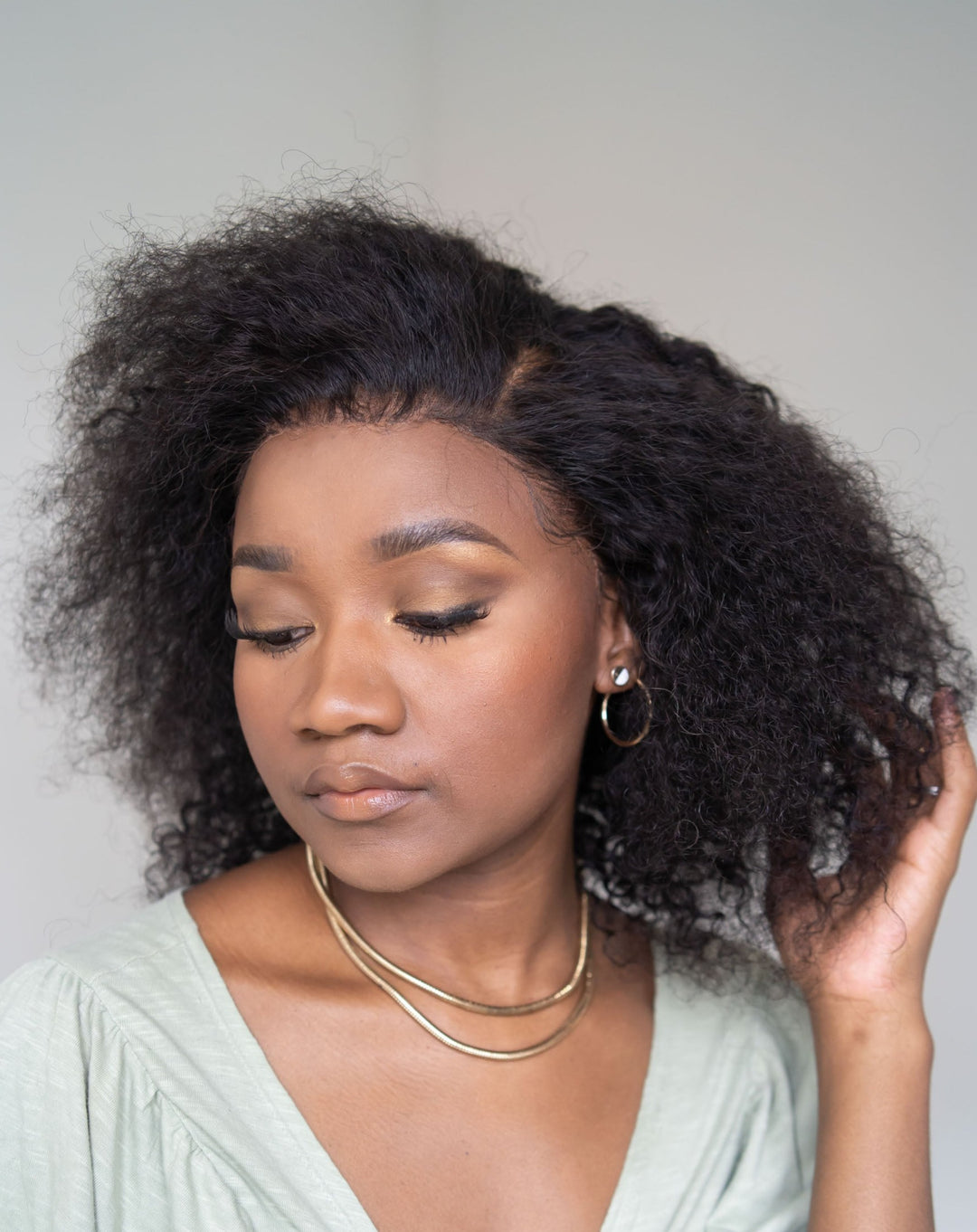 Peruvian Lace Front Wig - Jerry Curl