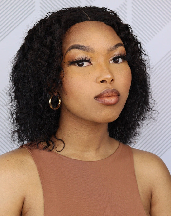 Brazilian Middle Part Wig - Water Wave - 8"