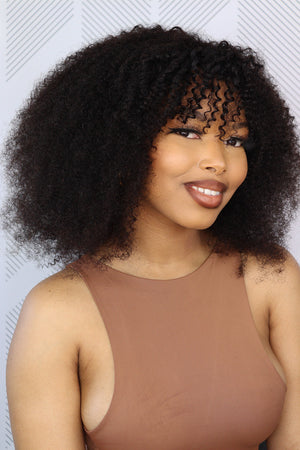 Brazilian Kinky Curl Fringe - Gabby