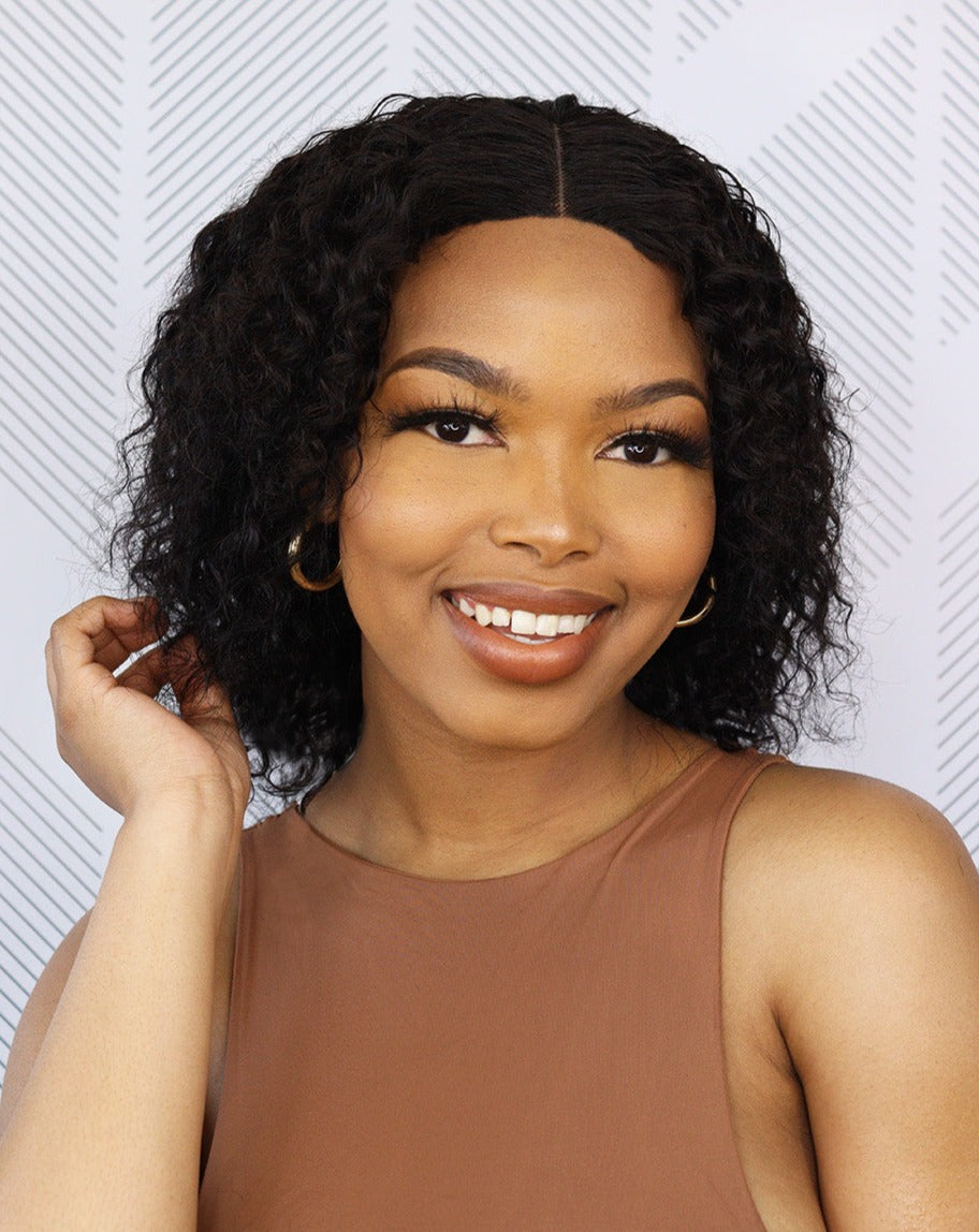 Brazilian Middle Part Wig - Water Wave - 8"